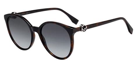 fendi ff 0288 s 086 56 9o dark havana|Fendi F is for Fendi Dark Havana Round Ladies Sunglasses.